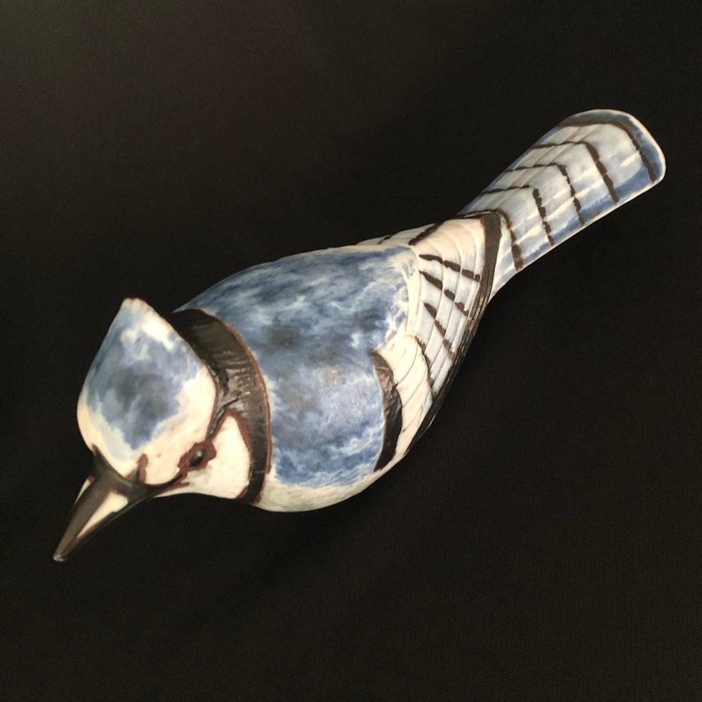Vintage Andersen Design Studio Large Blue Jay Bird Figurine - Picture 4 of 12